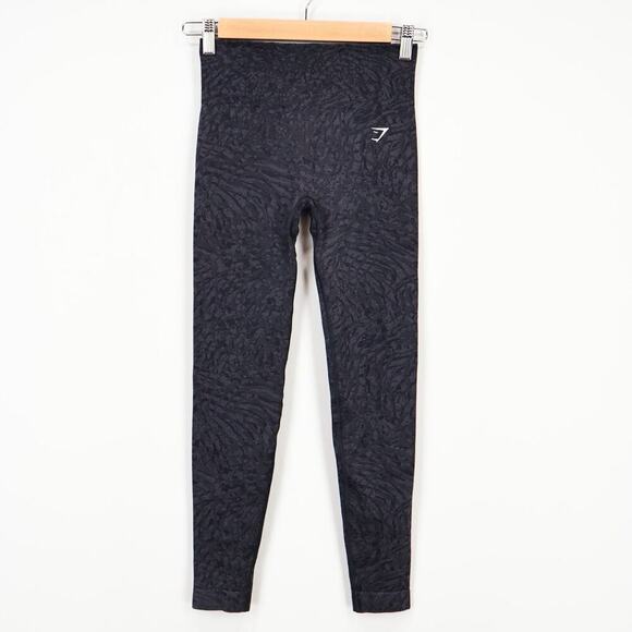 Gymshark Adapt Animal Seamless Leggings Wild | Black Size Small - Picture 1 of 6